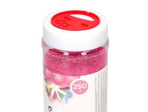 Purpurina Liderpapel fantasia color de metal rosa pastel bote de 250 gr 166933, imagen 4 mini