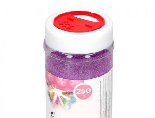 Purpurina Liderpapel fantasia color de metal violeta pastel bote de 250 gr 166935, imagen 4 mini