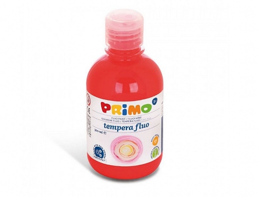 Tempera liquida Primo escolar 300 ml rojo fluorescente 255TF300300, imagen 2 mini