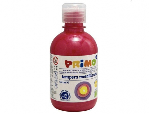 Tempera liquida Primo escolar 300 ml rojo metalizado 233TM300300, imagen 2 mini