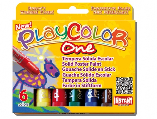 Playcolor Témperas sólidas basic one barra estuche de 12 c