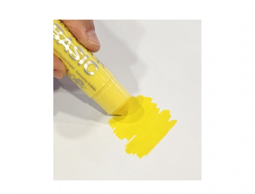 Tempera solida Playcolor basic one 10 gr amarillo caja de 12 unidades 10821, imagen 3 mini