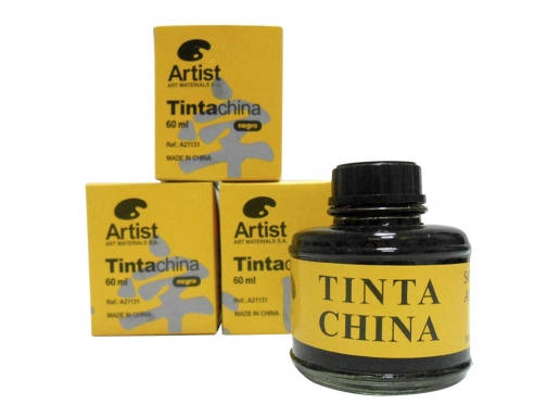 Tinta china Artist negra bote 60 ml A21131, imagen 5 mini