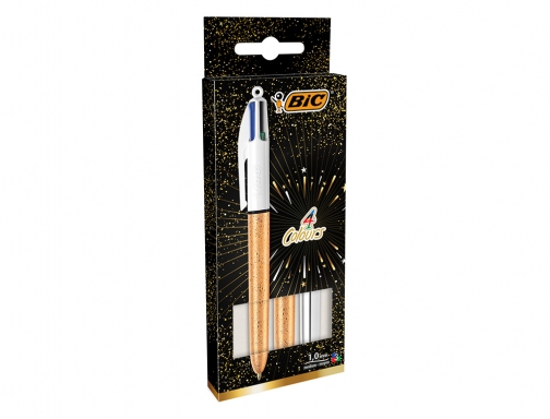 Boligrafo Bic cuatro colores set regalo 50 aniversario 2 unidades shine color 992580 , 4 colores, imagen 2 mini