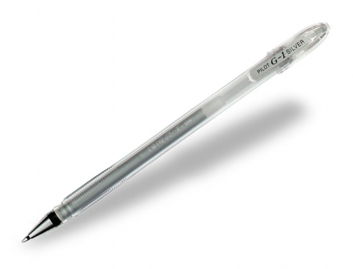 Boligrafo Pilot g1 tinta gel plata BLG17TSI, imagen 2 mini