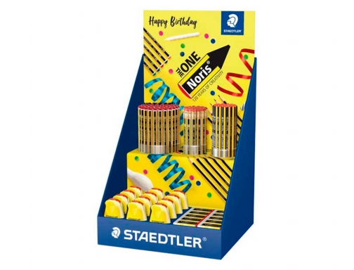 Expositor sobremesa Staedtler noris 120 diseo feliz aniversario 152 unidades surtidas 383x382x250 61 SCA JUB, imagen 2 mini