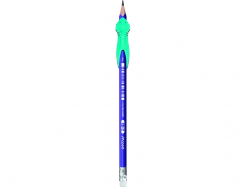 Lapices de grafito Maped hb con goma borrar + adaptador ergonomico cubilete 853502, imagen 5 mini