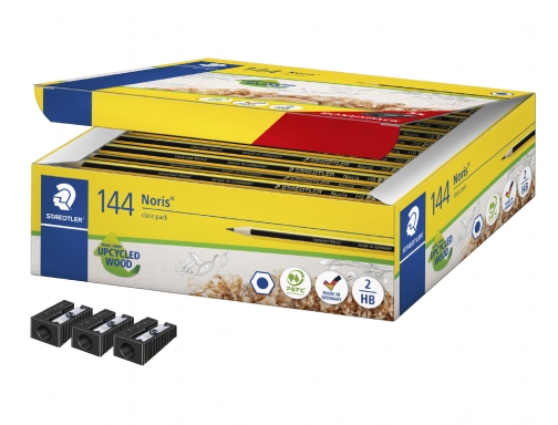 ClassPack 144 lpices Staedtler Noris n 2 HB SchoolBox ahorro 120C144P1, imagen 4 mini