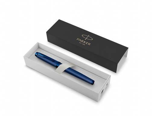 Pluma Parker im professionals monochrome blue plumin f en estuche de regalo 2172963, imagen 4 mini