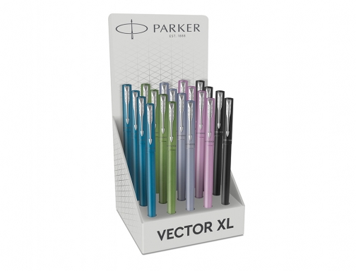 Pluma Parker vector XL plumin f expositor de 20 unidades colores surtidos 2162118, imagen 2 mini