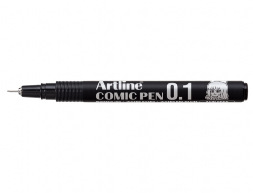 Rotulador Artline calibrado micrometrico negro comic pen ek281 punta poliacetal 0,1 mm EK281 NE, imagen 2 mini