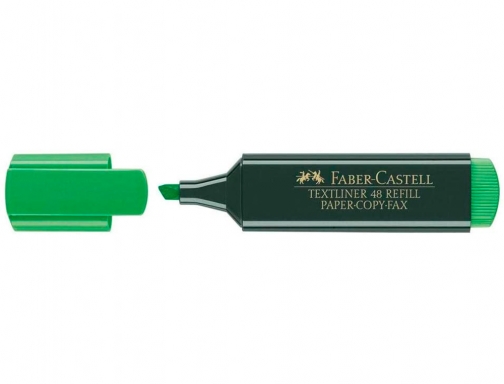 Rotulador Faber-Castell fluorescente textliner 4863 verde blister de 1 unidad 145199 , verde fluor, imagen 5 mini