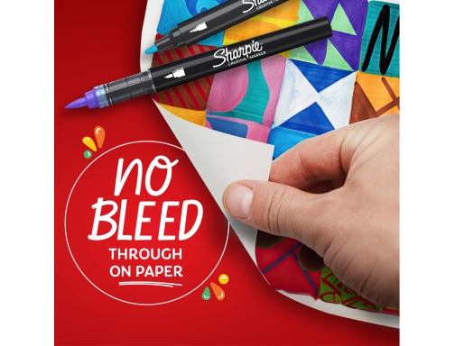 Rotulador Sharpie acrylic punta redonda blister de 12 unidades colores surtidos 2201070, imagen 5 mini