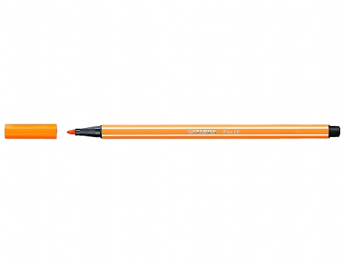 Rotulador Stabilo acuarelable pen 68 naranja neon 1 mm 68 054 , naranja fluor, imagen 2 mini