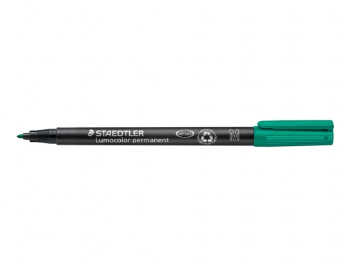 Rotulador Staedtler lumocolor retroproyeccion punta de fibrapermanente 3175 verde punta media redonda, imagen 3 mini