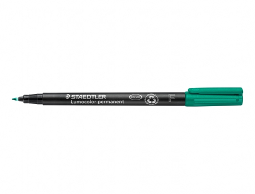 Rotulador Staedtler lumocolor retroproyeccion punta de fibrapermanente 3185 verde punta fina redonda, imagen 3 mini