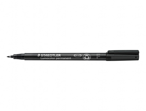 Rotulador permanente Staedtler Lumocolor F, punta fina, 0,6 mm 318-9 Negro, imagen 5 mini