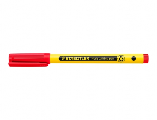 Rotulador Staedtler noris writing pen 307 tinta base de agua punta fina 307-2 , rojo, imagen 3 mini