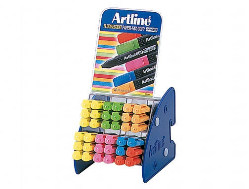 Rotuladores Artline fluorescente ek660 expositor de 36 unidades colores surtidos AMM660, imagen 2 mini