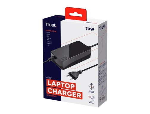 Adaptador de corriente Trust primo universal para portatil charger 19v70w con 6 22141, imagen 3 mini