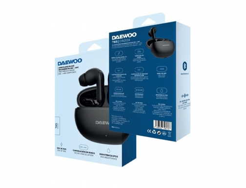 Auricular Daewoo tws inear bluetooth 5.3 con estuche de carga usb tipoc DW2004, imagen 3 mini