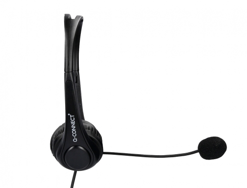 Auricular Qconnect biaural diadema con microfono y control de volumen conexion usb KF10088, imagen 3 mini