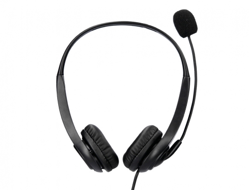 Auricular Qconnect biaural diadema con microfono y control de volumen conexion usb KF10088, imagen 4 mini