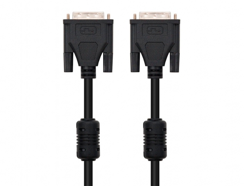 Cable dvi Nanocable dual link 24+1 mm color negro longitud 5 m 10.15.0805, imagen 2 mini