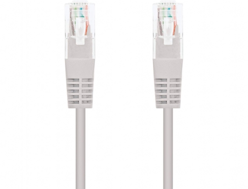 Cable red Nanocable latiguillo rj45 categoria 5e utp awg24 color gris longitud 10.20.0100L25, imagen 2 mini