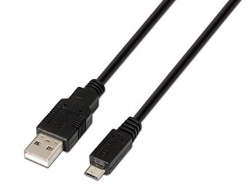 Cable usb Nanocable 2.0 tipo a mmicro usb b m color negro 10.01.0500, imagen 4 mini