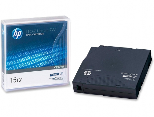 Cinta datos HP lto ultrium 7 supl 15 tb rw 1000 paginas C7977A, imagen 4 mini