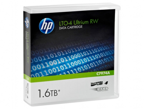 Cinta de datos ultrium 4 1.6tb rw 1000 paginas HP C7974A, imagen 2 mini