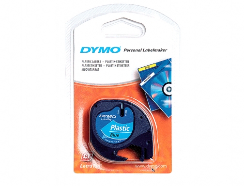 Cinta Dymo 12mmx4mt negro azul para maquina letratag S0721650, imagen 2 mini