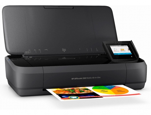 Equipo multifuncion portatil HP Officejet 250 wifi 4800x1200 tinta 10 ppm negro CZ992A, imagen 2 mini