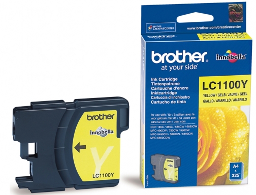 Inkjet Brother LC1100Y amarillo 325 pag, imagen 2 mini