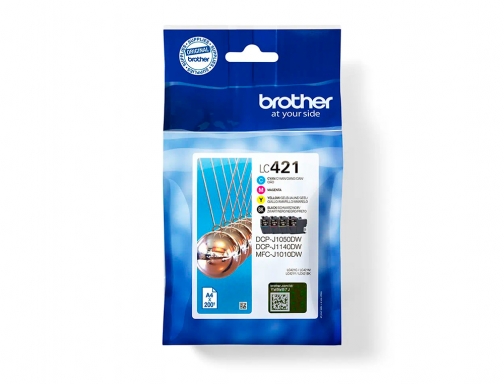 Inkjet Brother LC421VAL DCPj1050dw DCPj1140dw MFCj10 pack 4 colores 200 paginas, imagen 2 mini