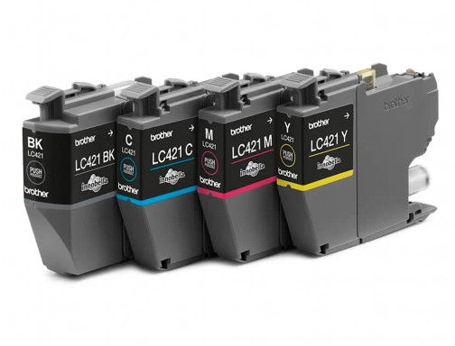 Inkjet Brother LC421VAL DCPj1050dw DCPj1140dw MFCj10 pack 4 colores 200 paginas, imagen 3 mini