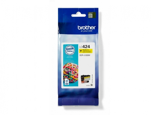 Inkjet Brother LC424Y DCP1200w amarillo 750 paginas, imagen 3 mini