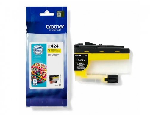 Inkjet Brother LC424Y DCP1200w amarillo 750 paginas, imagen 5 mini