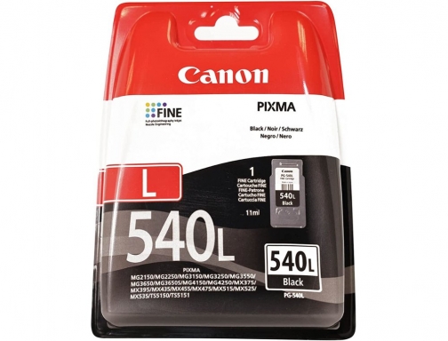 Canon PG-540L negro, Cartucho de tinta 11ml alto rendimiento 5224B001 300 pgs., imagen 5 mini