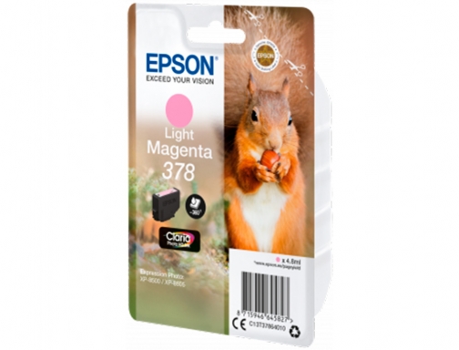 Inkjet Epson 378 expression home xp8605 8606 xp15000 xp8500 8505 magenta claro C13T37864010, imagen 3 mini