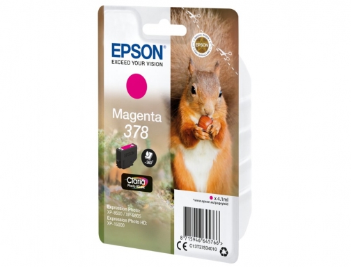 Inkjet Epson 378 expression home xp8605 8606 xp15000 xp8500 8505 magenta 360 C13T37834010, imagen 2 mini