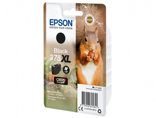 Inkjet Epson 378 XL expression home xp8605 8606 xp15000 xp8500 8505 negro C13T37914010, imagen 2 mini