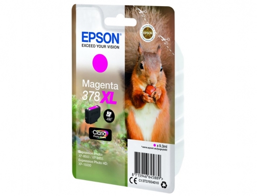 Inkjet Epson 378 XL expression home xp8605 8606 xp15000 xp8500 8505 magenta C13T37934010, imagen 3 mini