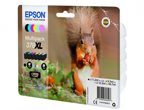 Inkjet Epson 378 XL expression home xp8605 15000 8500 negro amarillo cian C13T37984010, imagen 3 mini