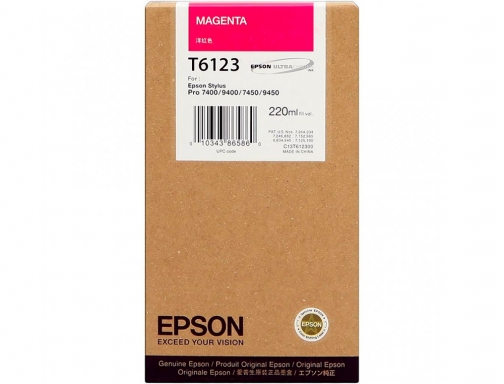 Inkjet Epson gf stylus photo 7450 9450 7400 9400 magenta alta capacidad C13T612300, imagen 2 mini