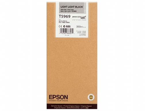 Inkjet Epson gf stylus photo 7900 9900 gris claro C13T596900, imagen 2 mini