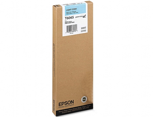 Inkjet Epson gf stylus pro 4880 4800 cian claro C13T606500, imagen 3 mini