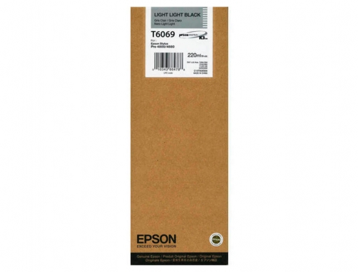 Inkjet Epson gf stylus pro 4880 4800 negro mas claro C13T606900, imagen 2 mini