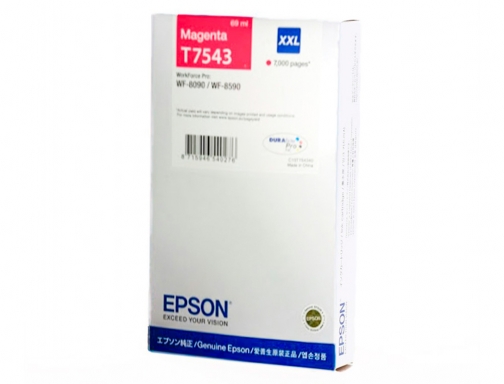 Inkjet Epson magenta xXL 7000p wf8x90 C13T75434N, imagen 3 mini